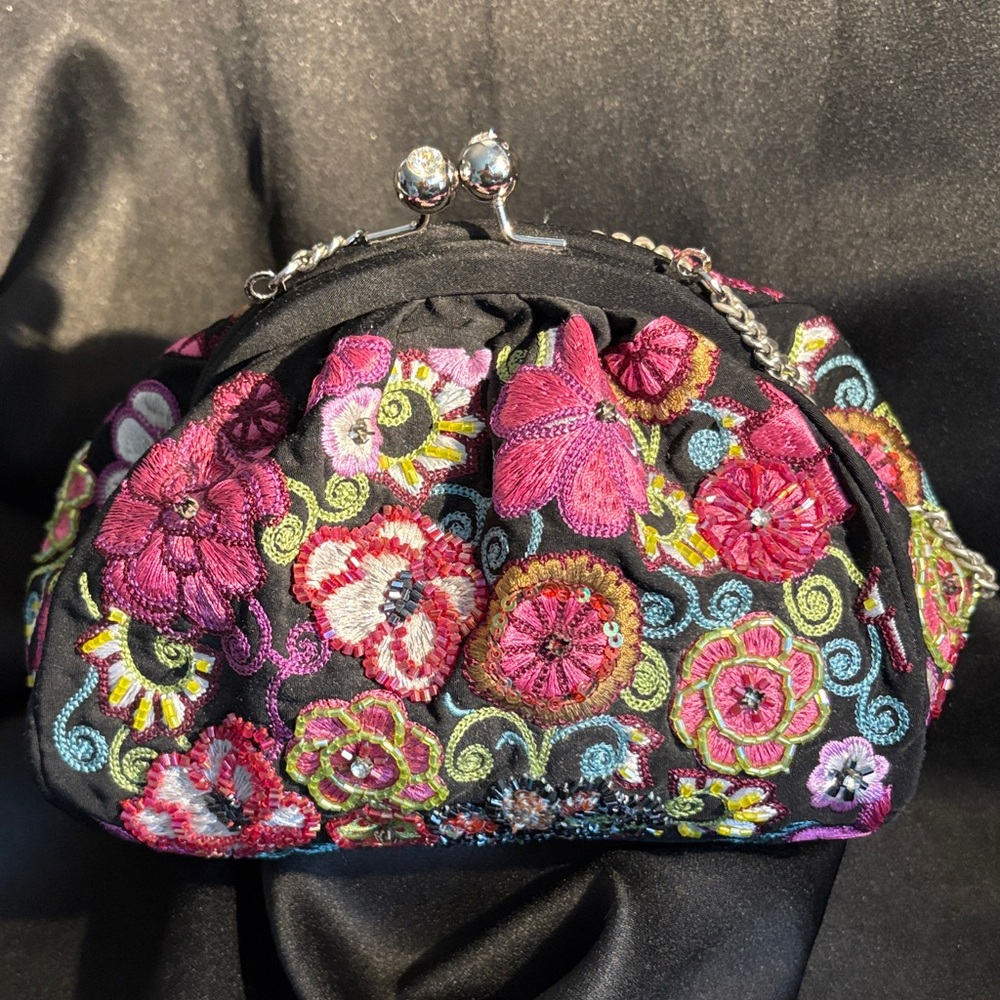 Vera Bradley 25th Anniversary Edition Floral Embroidered Women's Bag